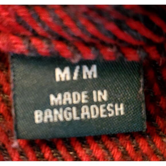 ORVIS Shacket Men's MED Plaid Red/ Grey Flannel  Shirt Side/Front Pockets - Picture 11 of 14